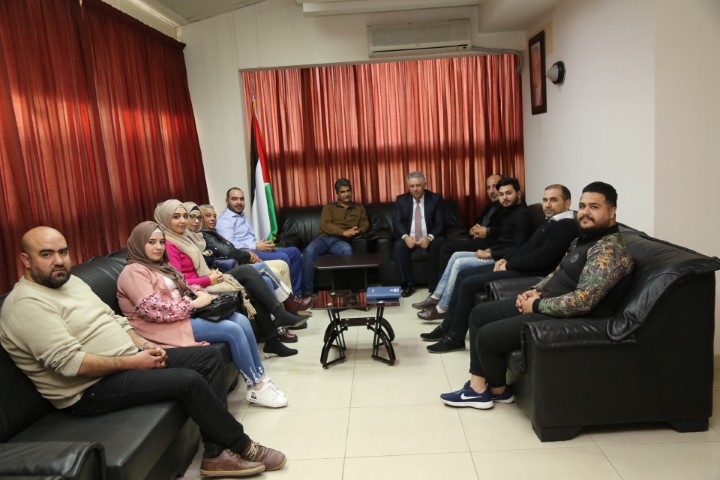دبور يستقبل الاتحاد العام لطلبة فلسطين ووفد من مخيم نهر البارد ورابطة اطباء الاسنان