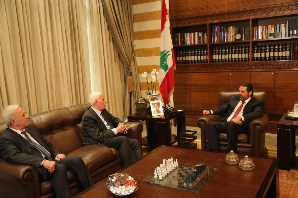 الاحمد يلتقي رئيس الوزراء اللبناني سعد الحريري