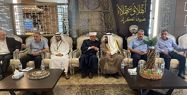 البكري يبحث مع رئيس بعثة الحج الكويتية تعزيز التعاون ودعم القدس