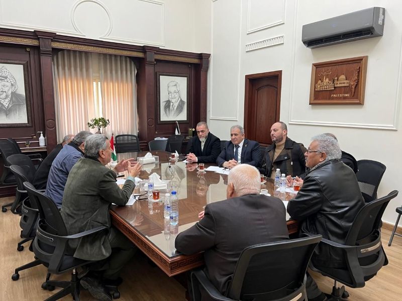 اجتماع لجنة المتابعة العليا لشؤون الأونروا في سفارة فلسطين في لبنان